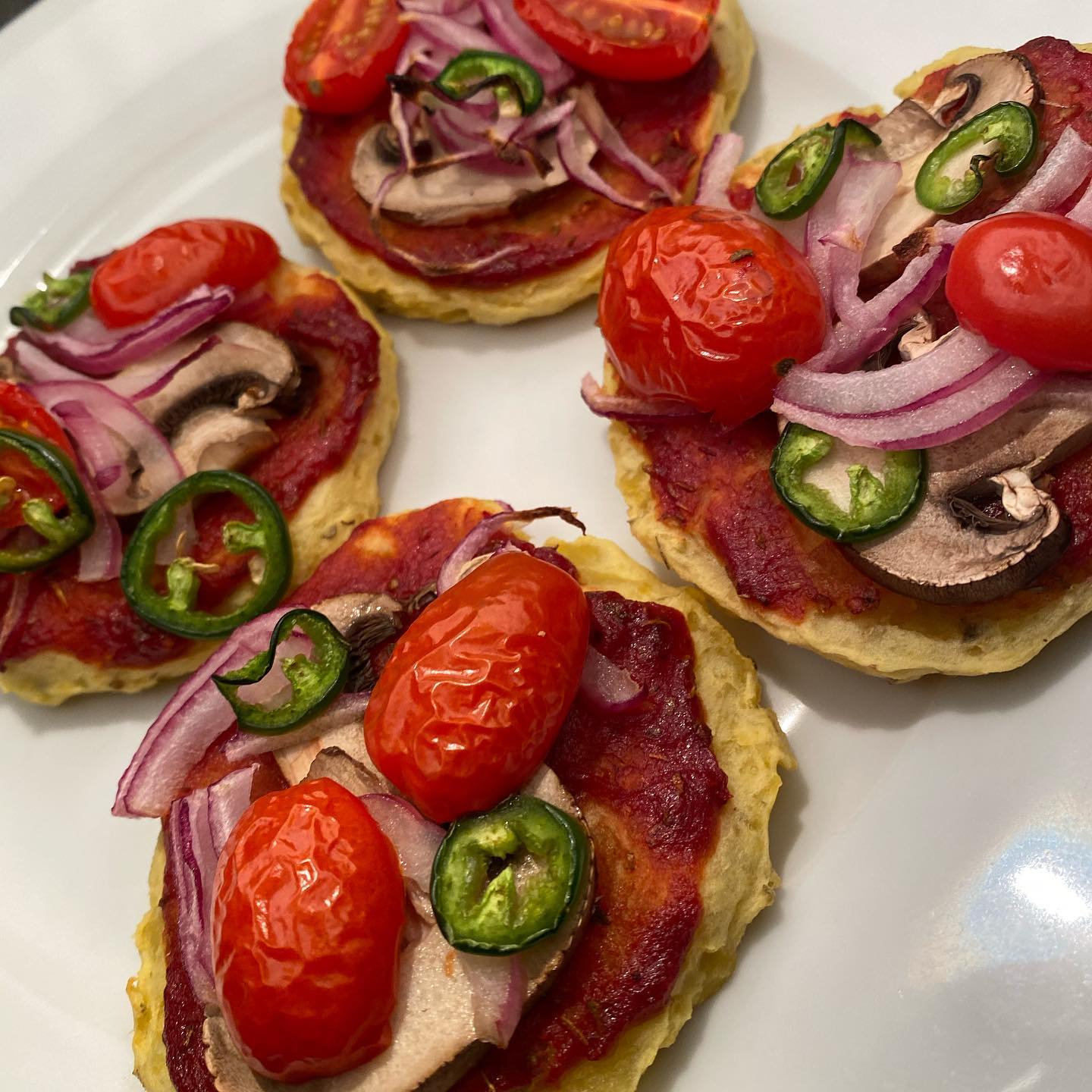 Mini Potato Cake Pizzas