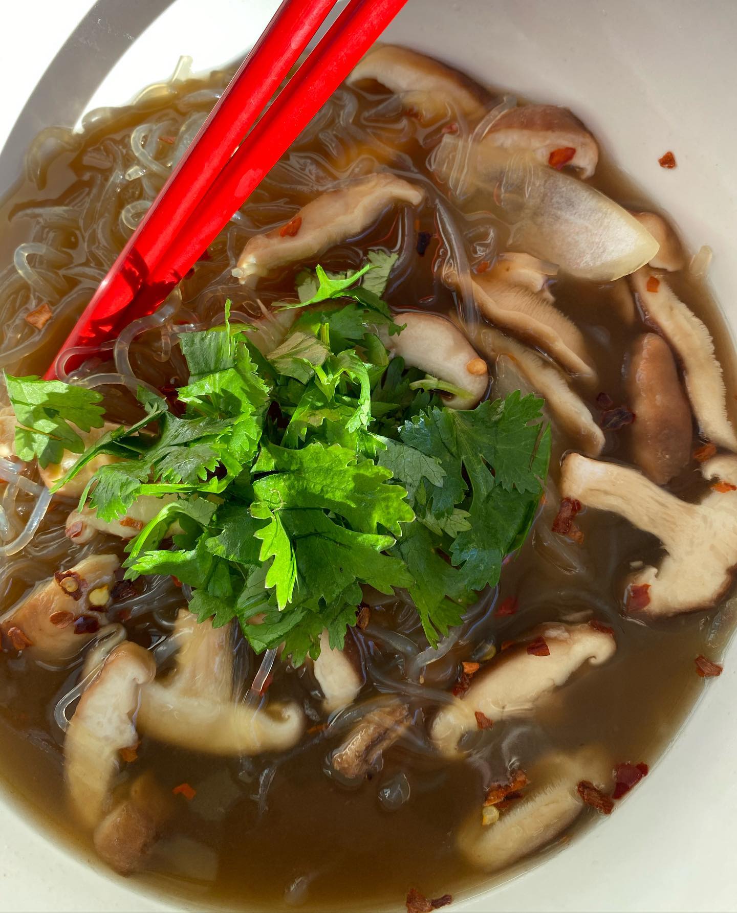 Fat-Free Mushroom Hot and Sour Soup