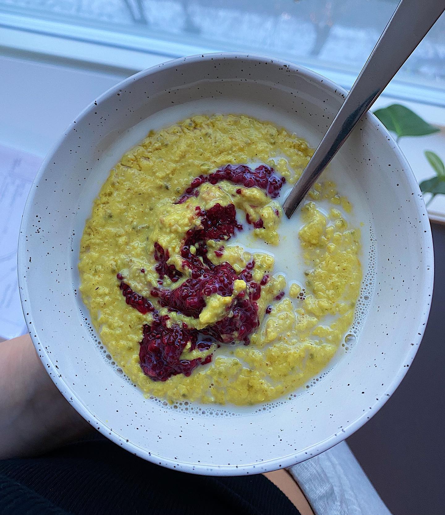 Turmeric Vanilla Oat Milk Bowl