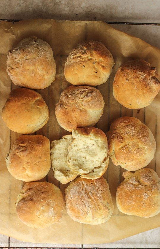 Homemade Delicious Vegan Breadrolls