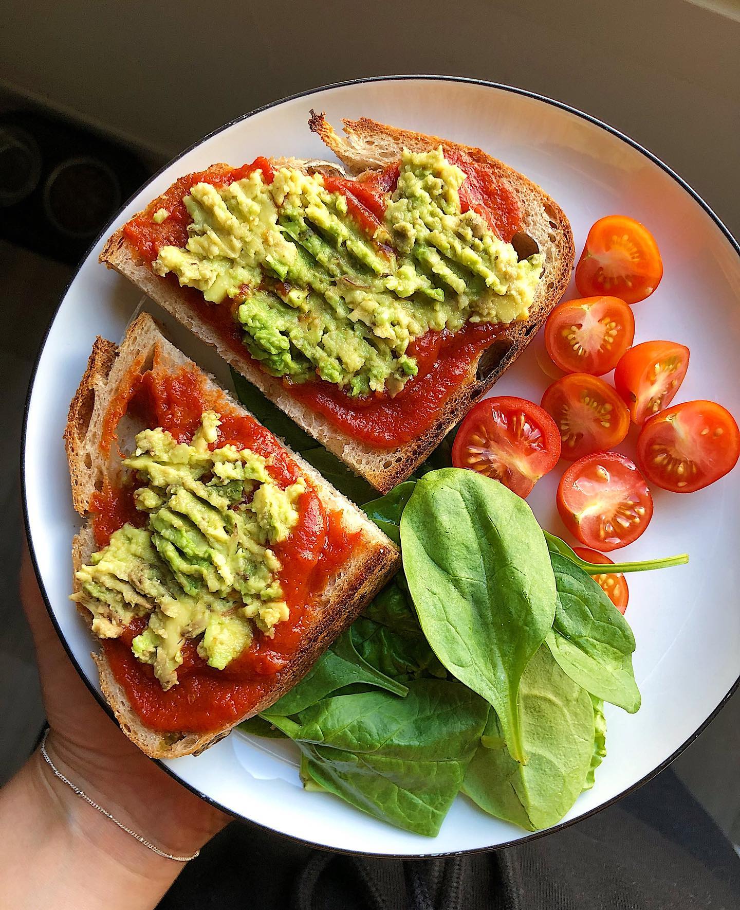 Avocado Toast with Pizza Sauce