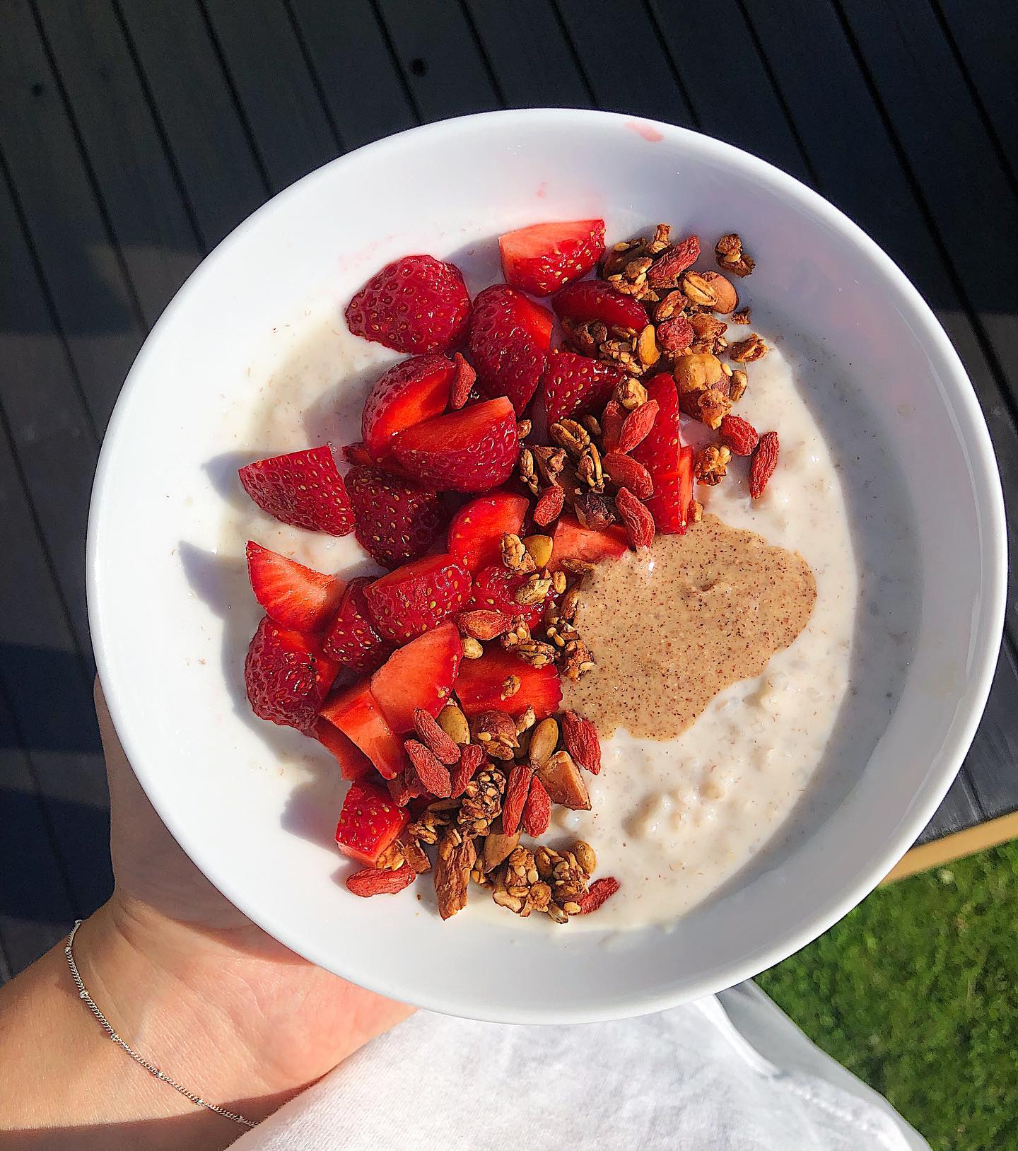 Buckwheat Porridge Breakfast Bowl with Toppings