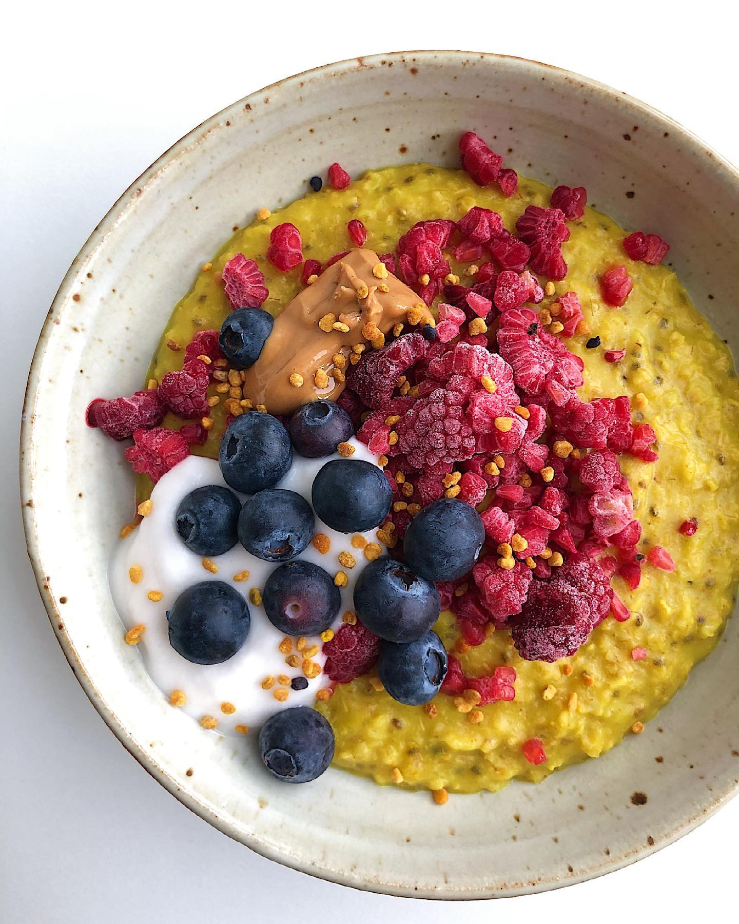 Turmeric Chia Oats Breakfast Bowl