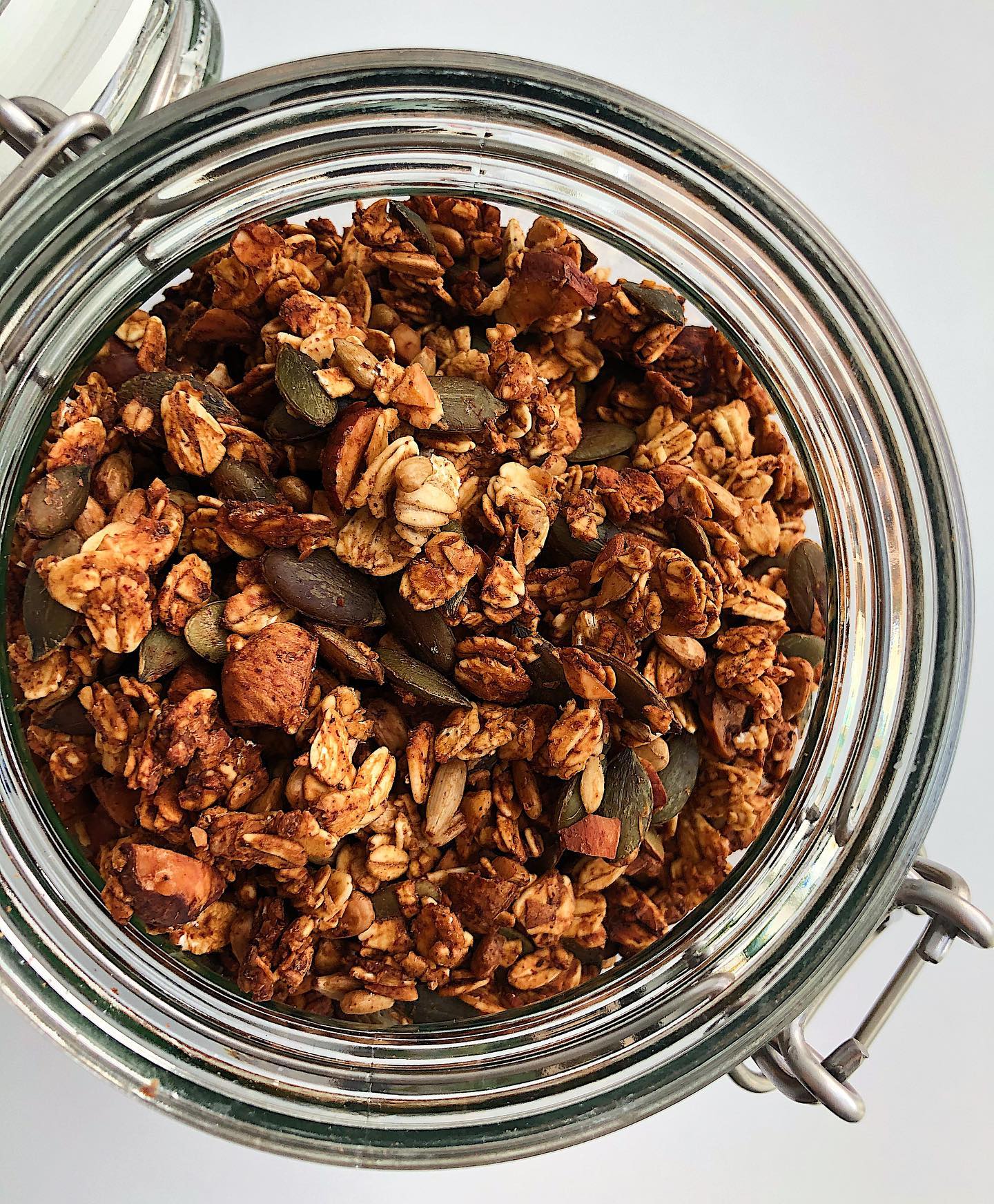 Banana Granola with Nuts and Seeds