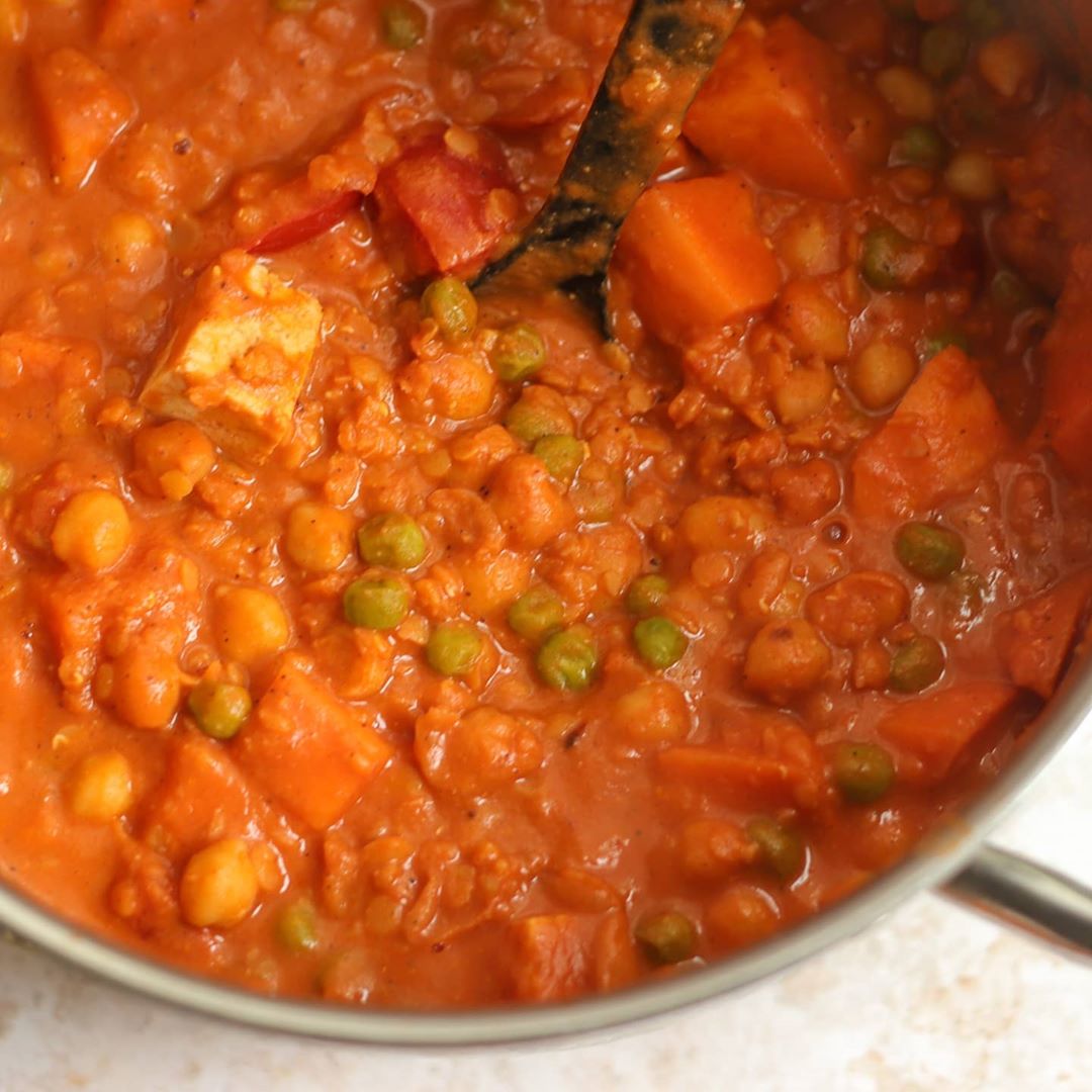 Sweet Potato Peanut Butter Tofu Stew