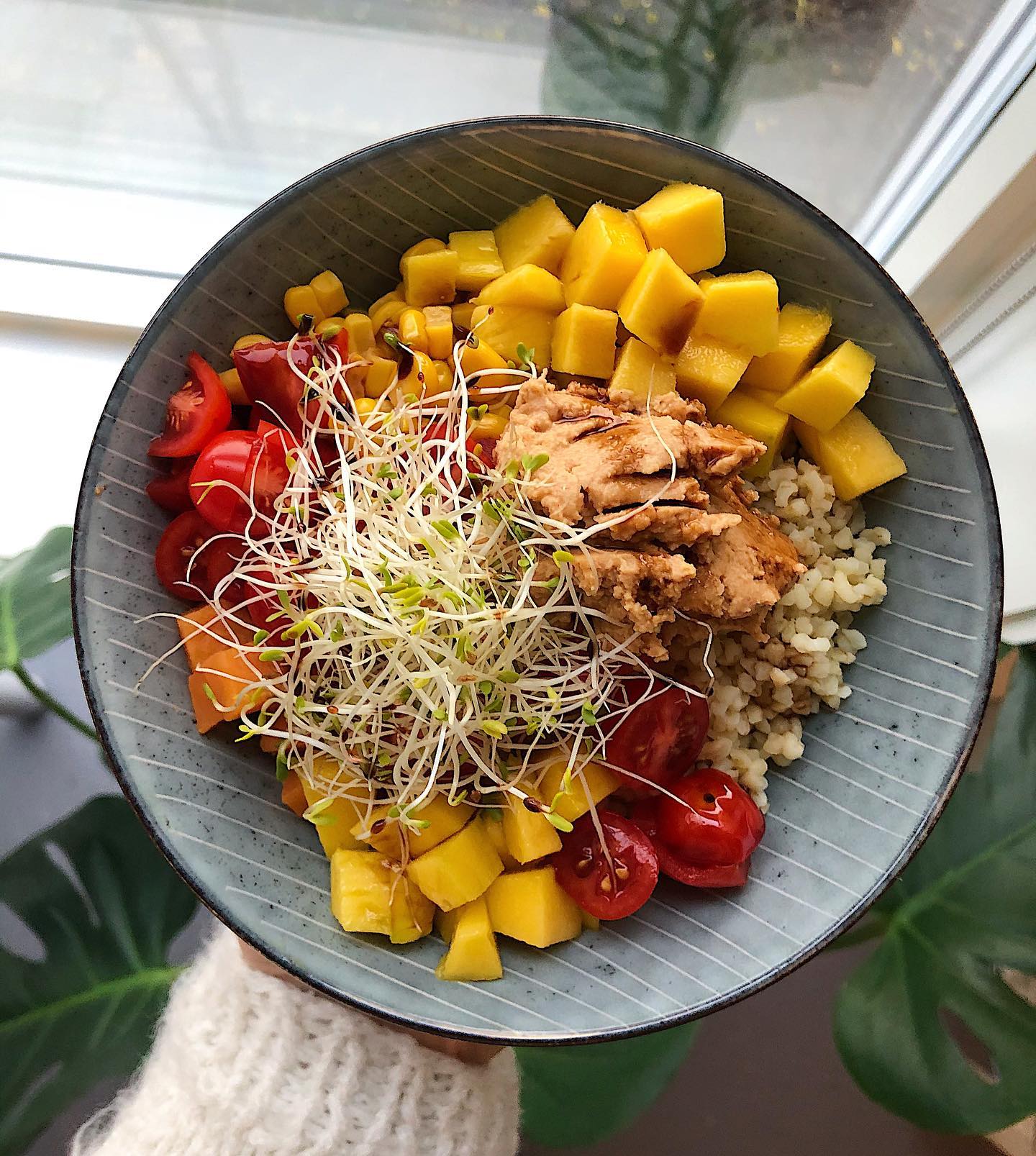 Colorful Buddha Bowl with Vegetables