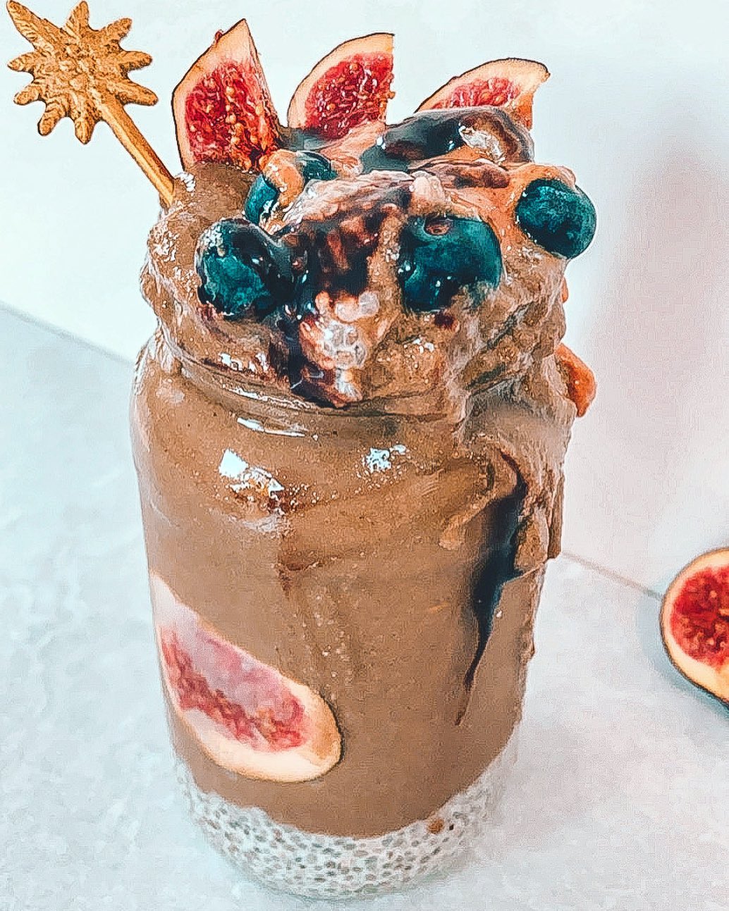 Double Chocolate Smoothie and Chia Pudding