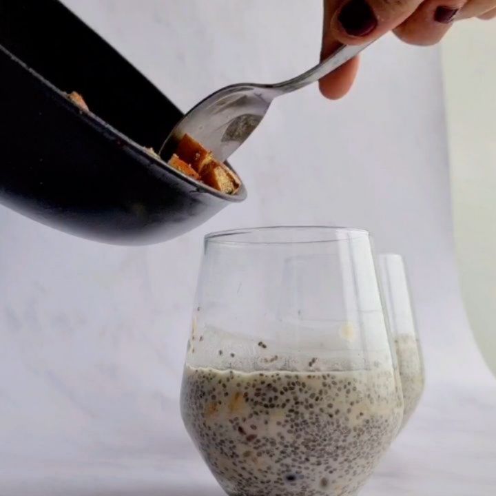 Apple Pie Chia Pudding with Homemade Cinnamon Granola