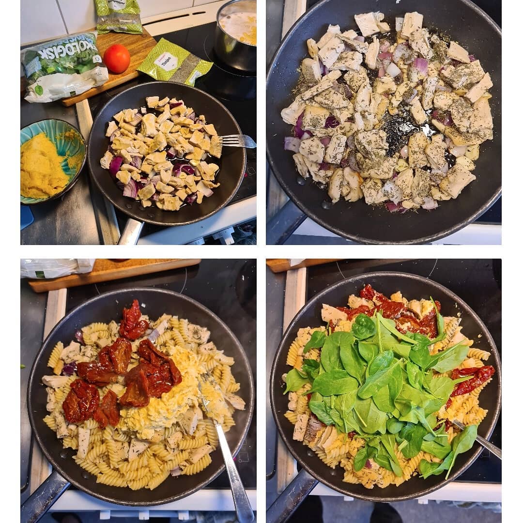 Sundried Tomato-Hummus Pasta