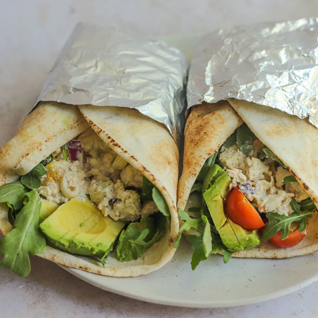 Tofu Egg Salad Wraps