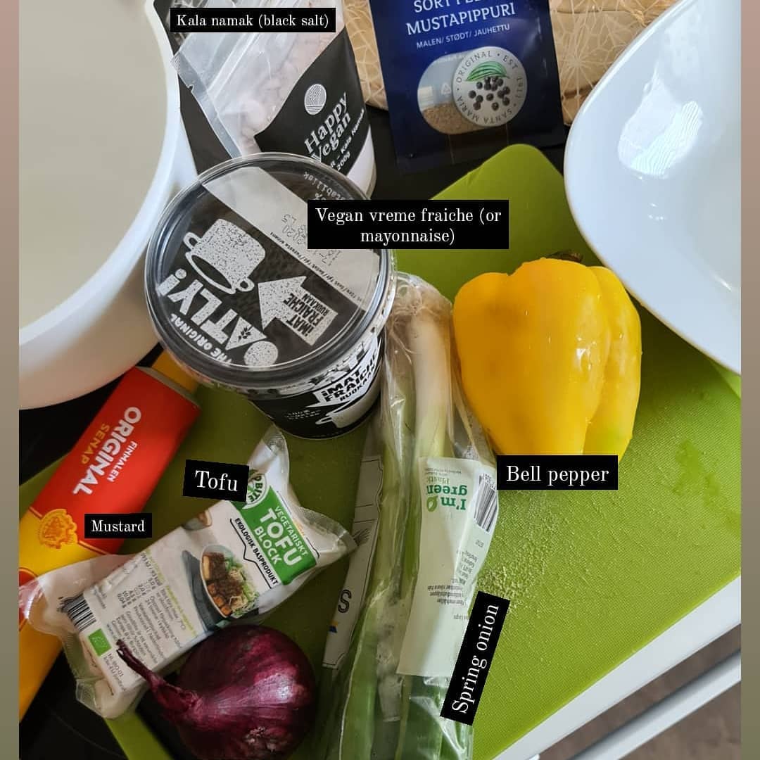 Tofu Egg Salad Wraps