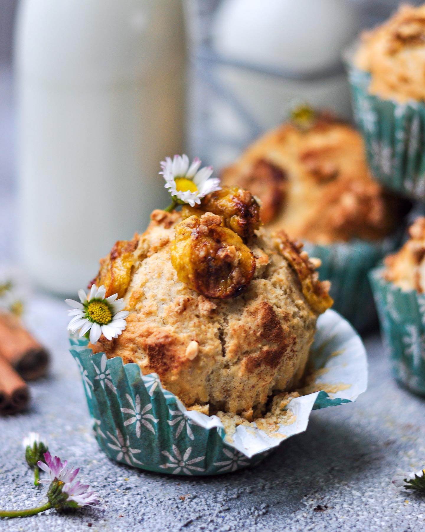 Warm Gluten-Free & Vegan Banana Bread Cupcakes