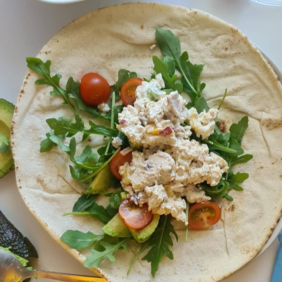 Tofu Egg Salad Wraps