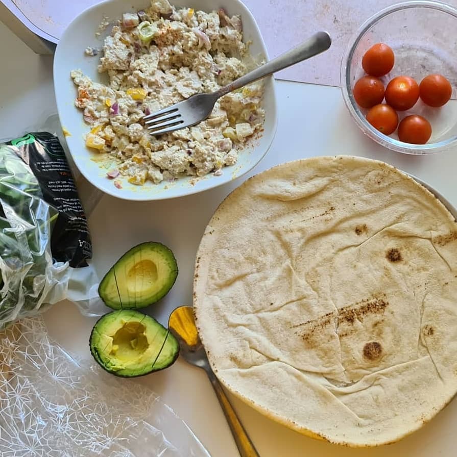 Tofu Egg Salad Wraps