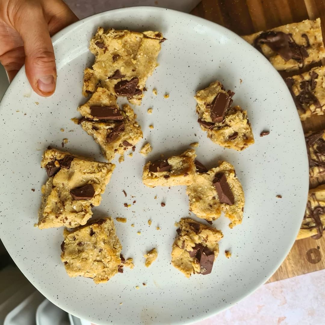 Chickpea Cookie Dough Bars