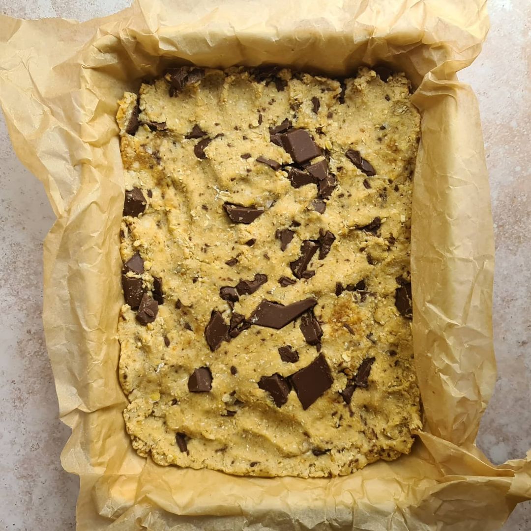 Chickpea Cookie Dough Bars