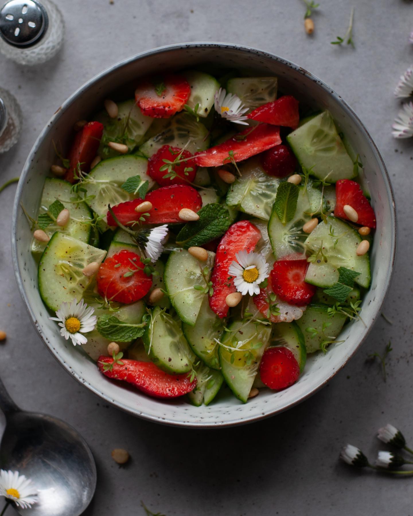 Refreshing Cucumber and Strawberry Salad