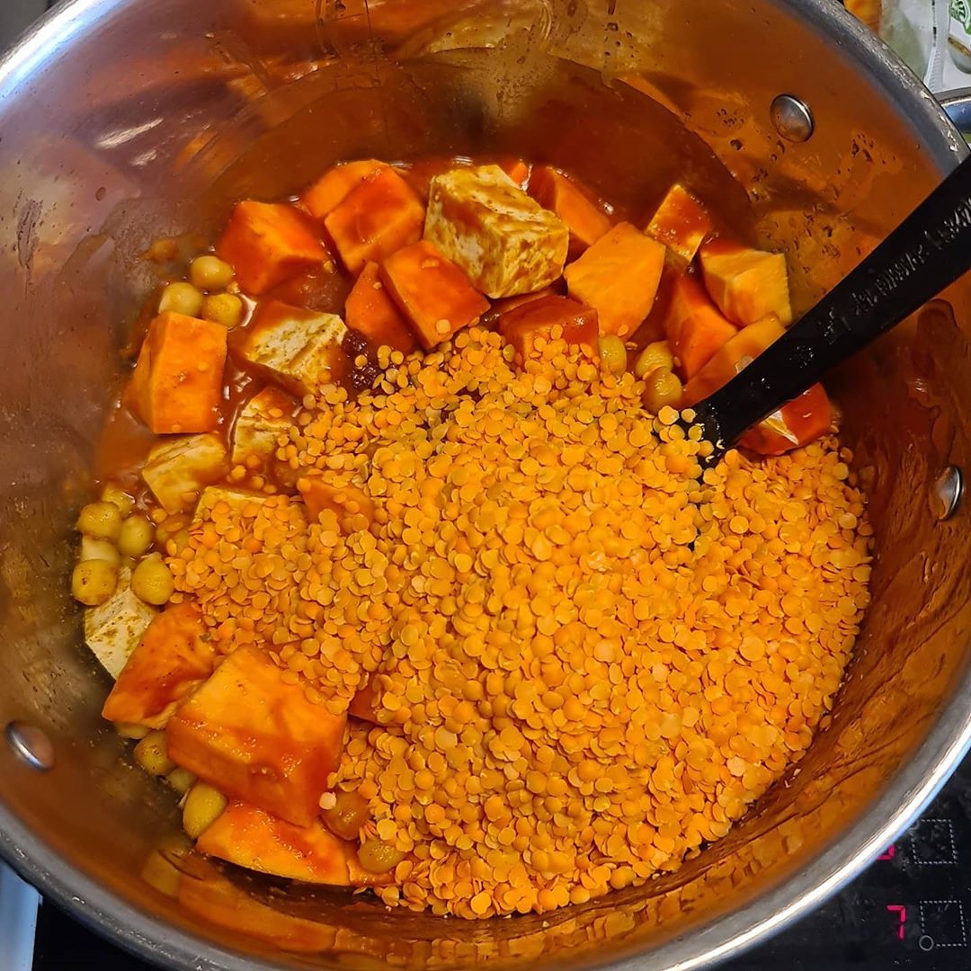 Sweet Potato Peanut Butter Tofu Stew