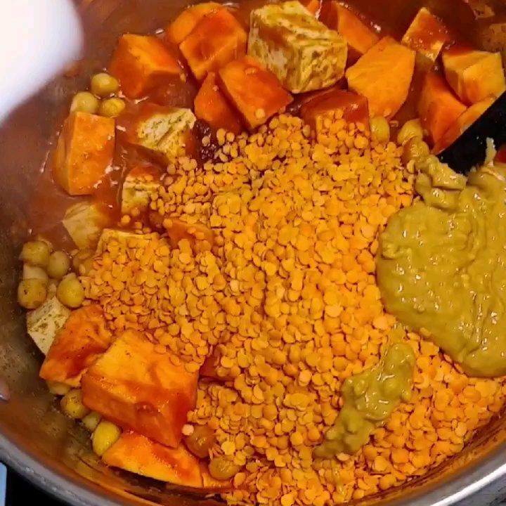 Sweet Potato Peanut Butter Tofu Stew