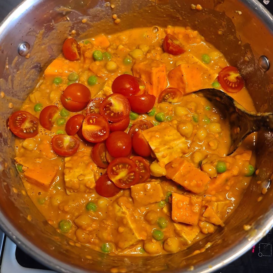 Sweet Potato Peanut Butter Tofu Stew