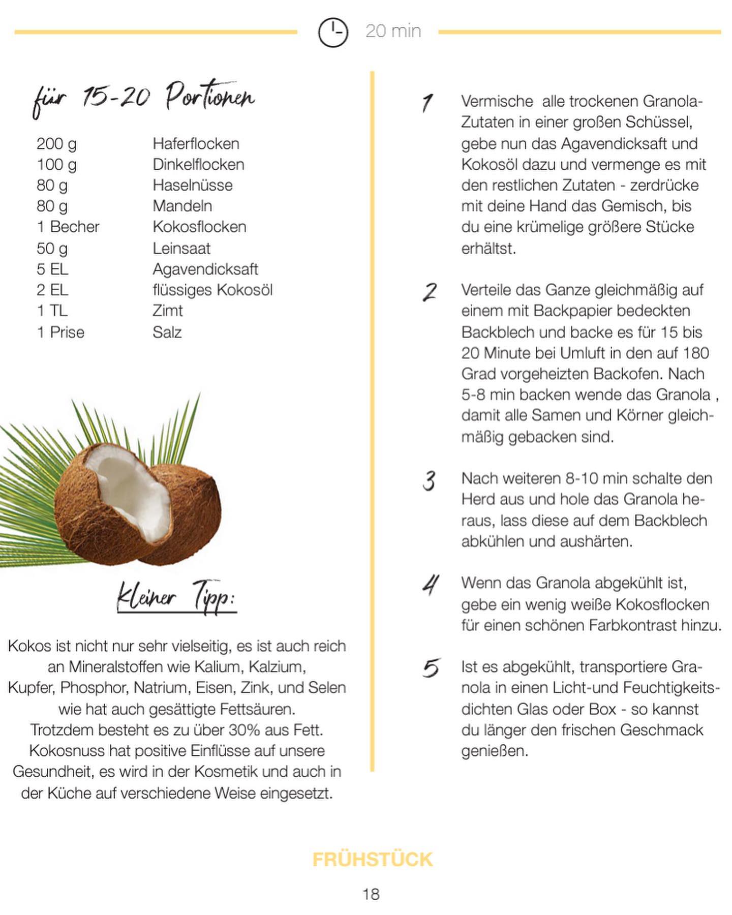 Nutty Coconut Granola