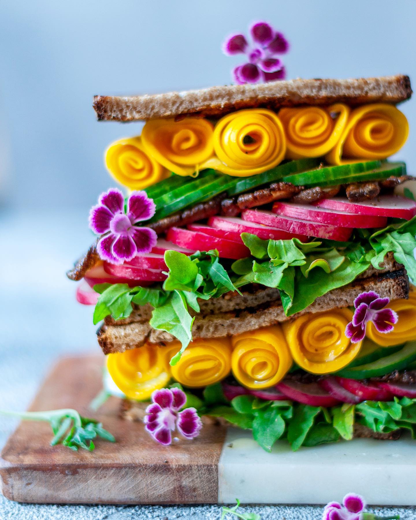 Grilled Oyster Mushroom Veggie Sandwich