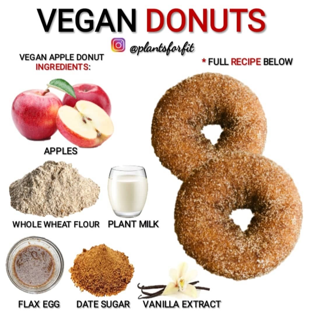 Baked Vegan Apple-Core Donuts