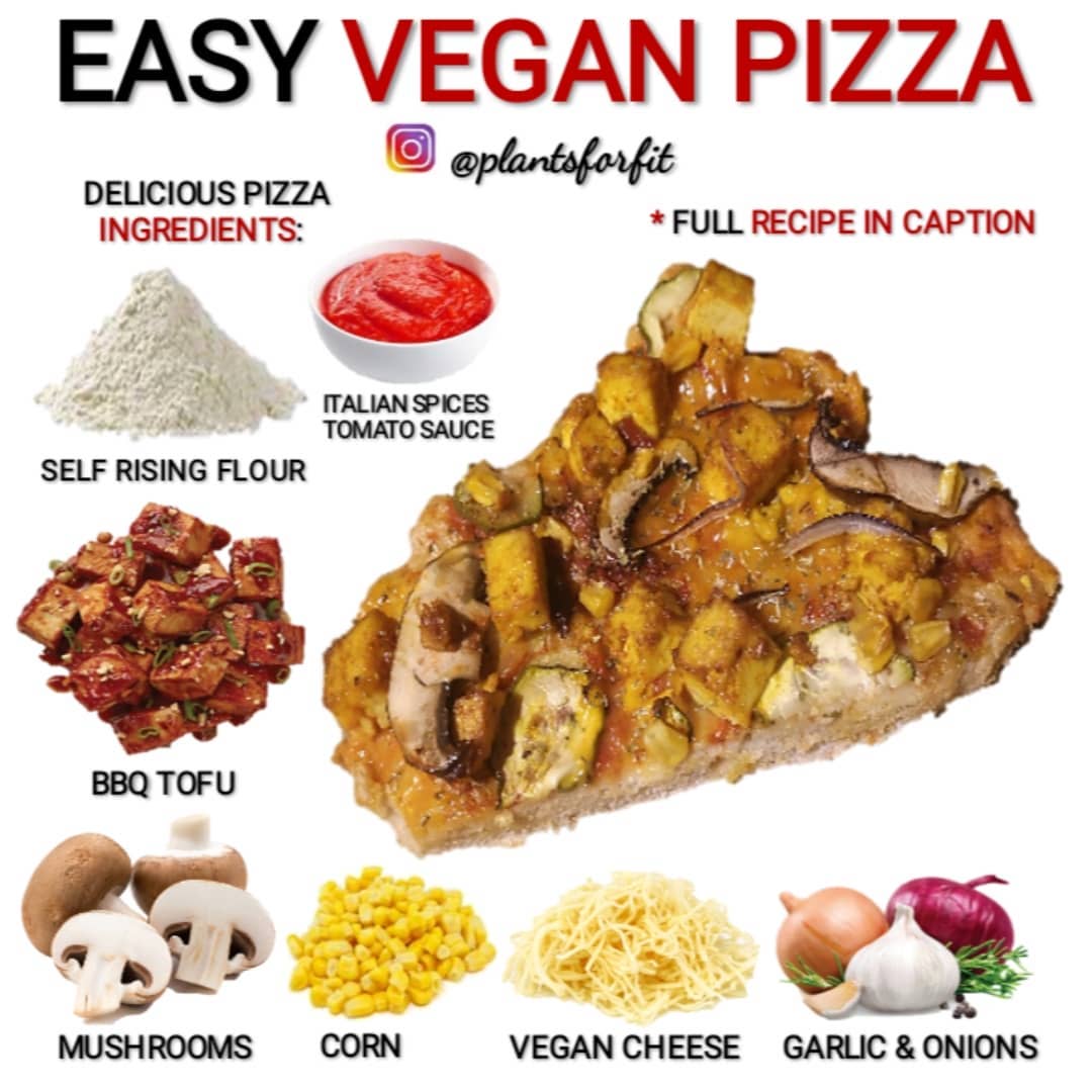 Vegan Pizza with Bbq Tofu