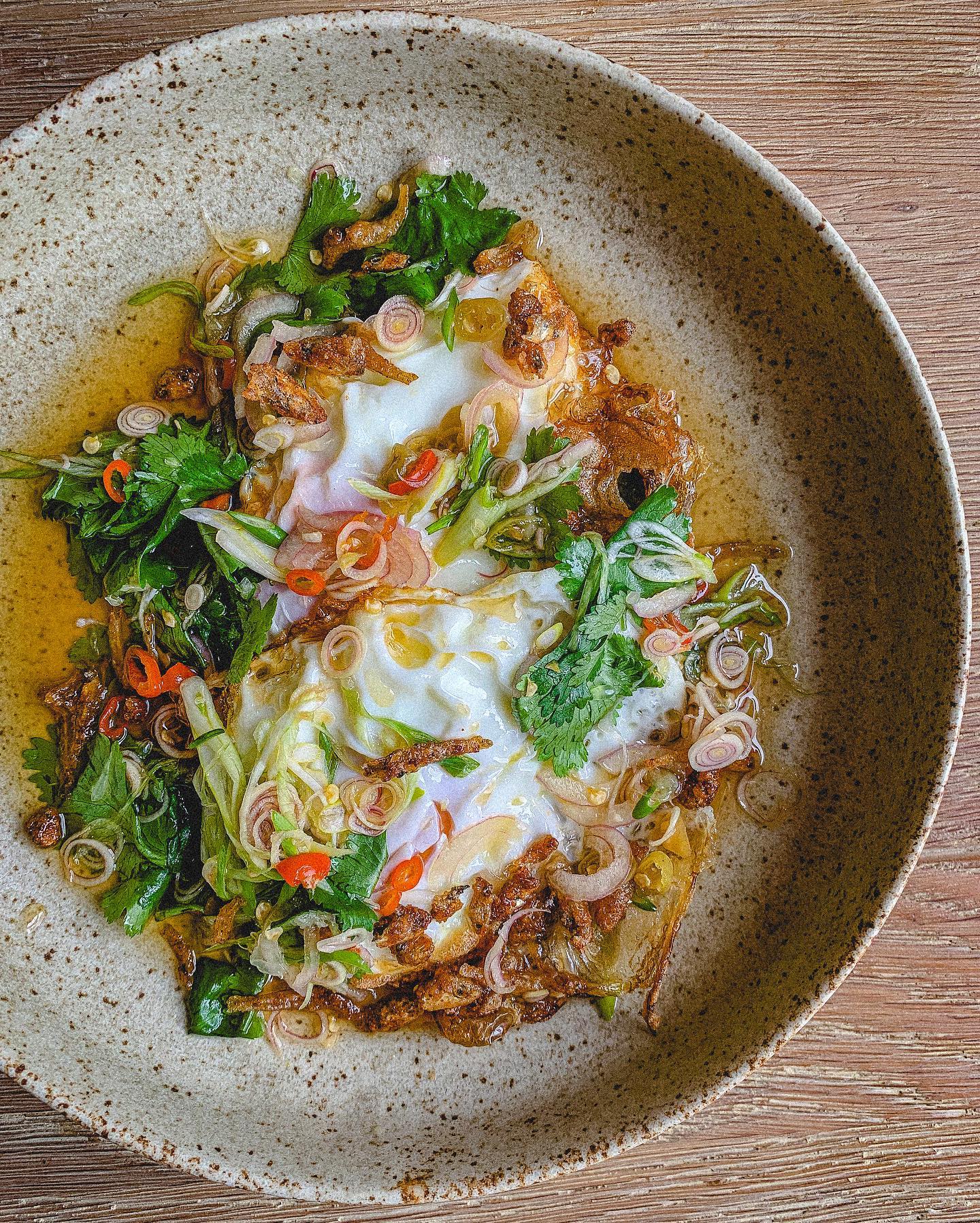 Crispy Fried Egg Salad