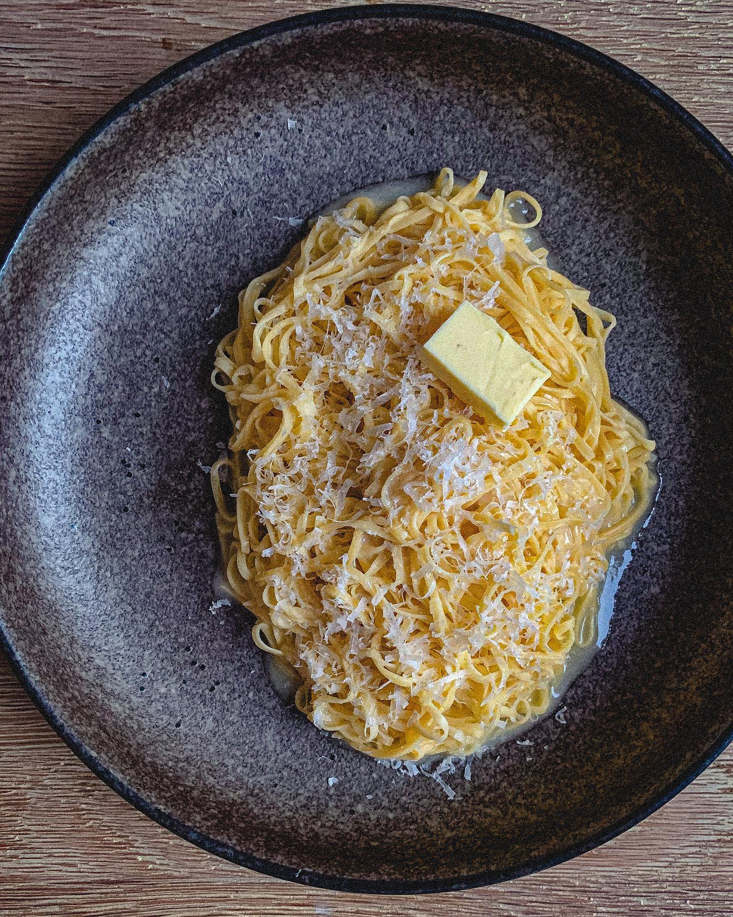 Fresh Egg Pasta with Parmesan Butter Sauce