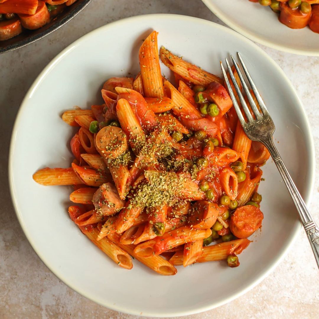A Sort of Vegan Pasta Stroganoff