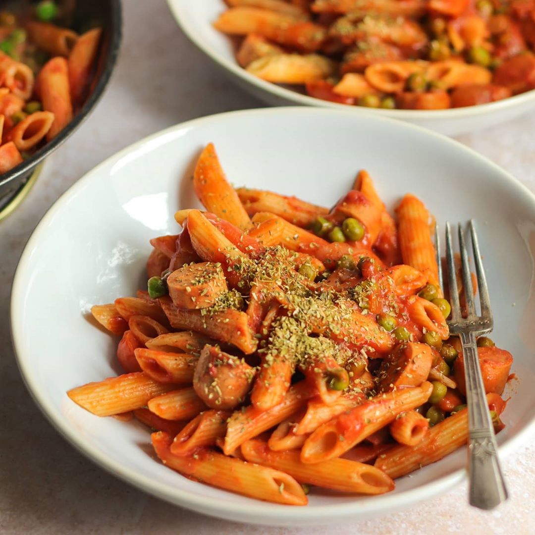 A Sort of Vegan Pasta Stroganoff