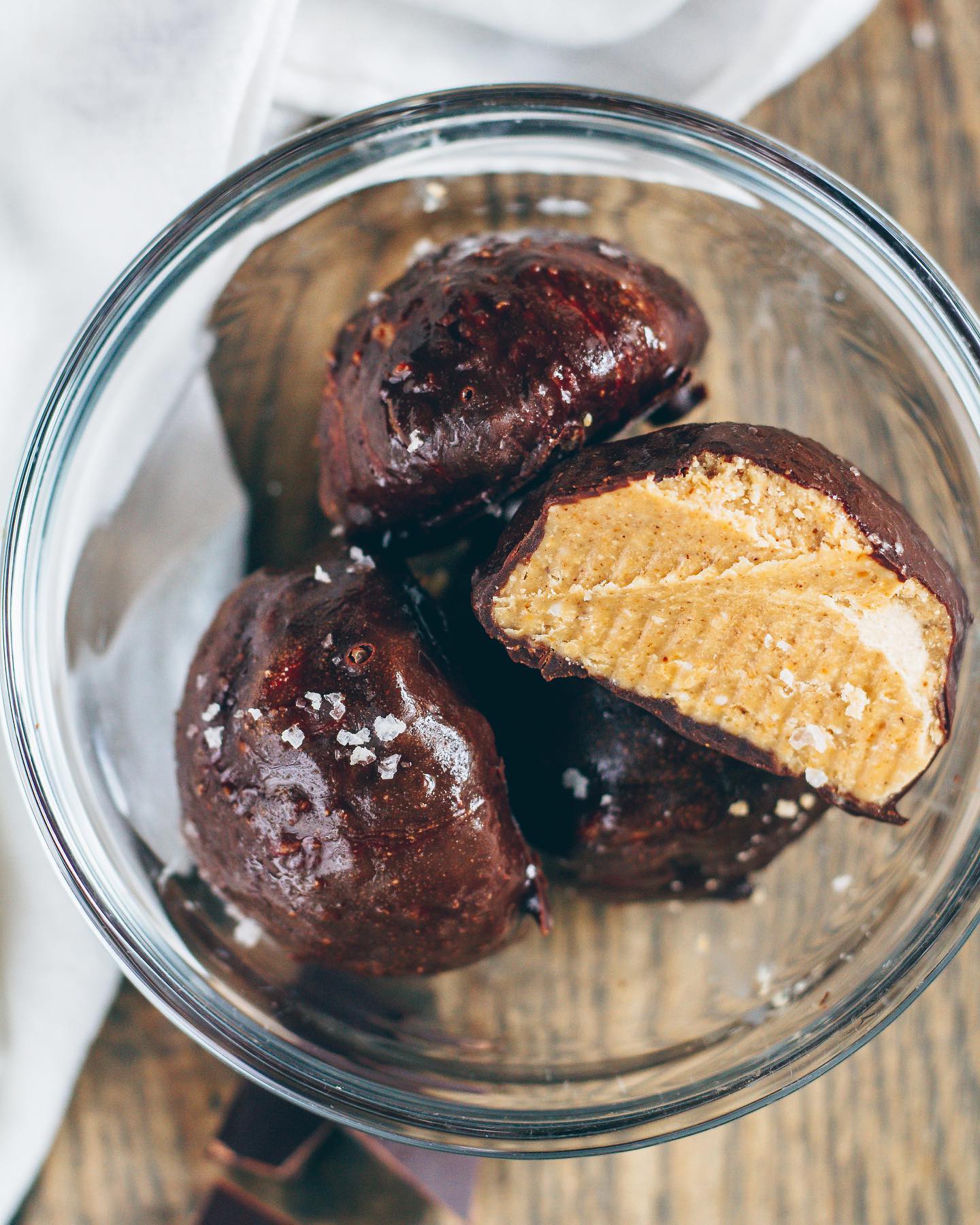 Cashew Butter Chocolate Truffles