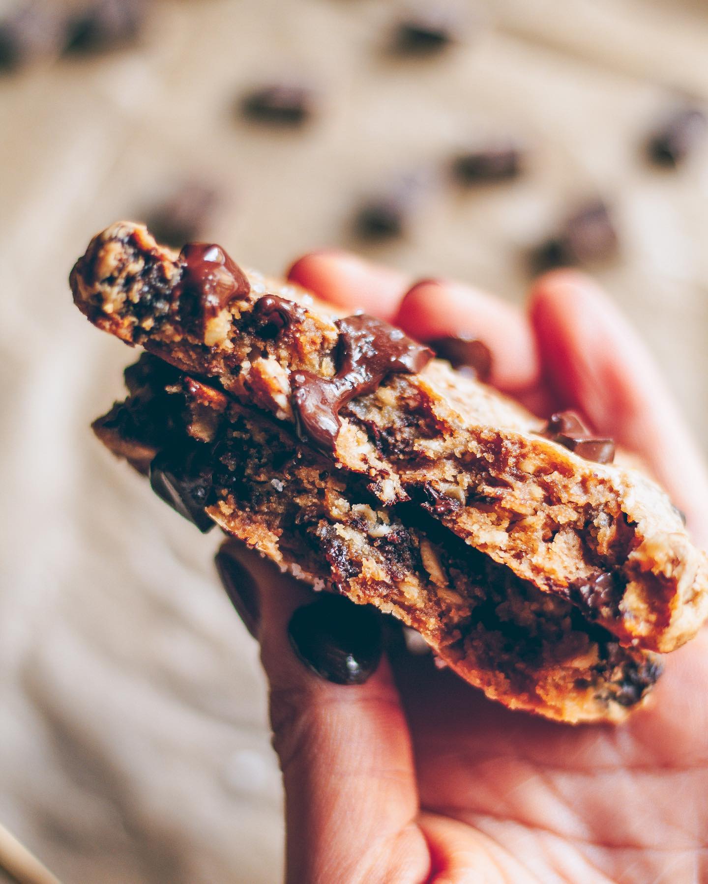 Single-Serving Oatmeal Raisin Chocolate Chip Cookie