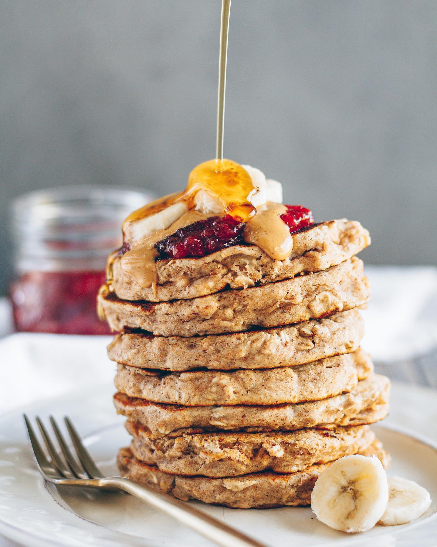 Peanut Butter and Jelly Pancakes
