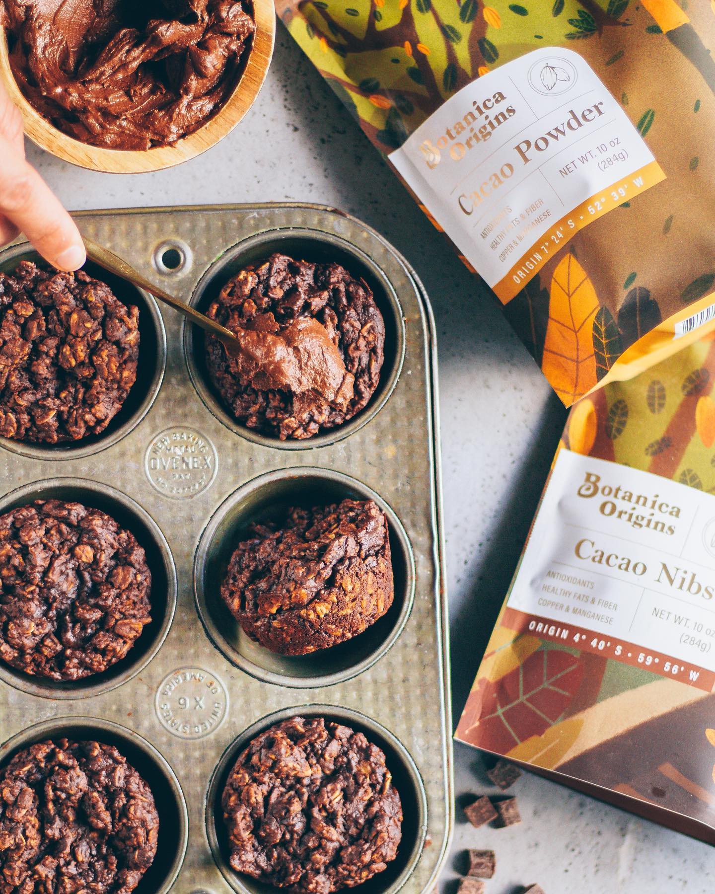 Ultra Fudgy Chocolate Muffins with Avocado Frosting