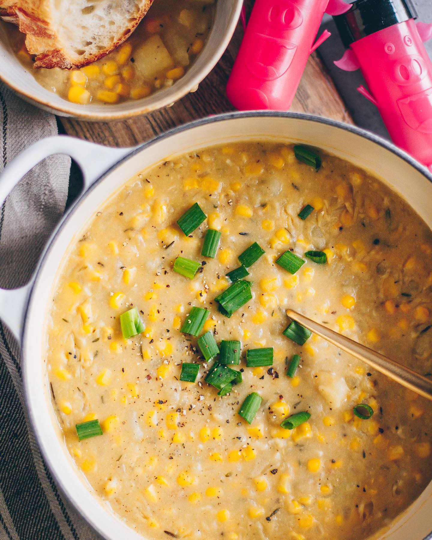 Creamy Vegan Smoky Corn Chowder with Pigout Seasonings