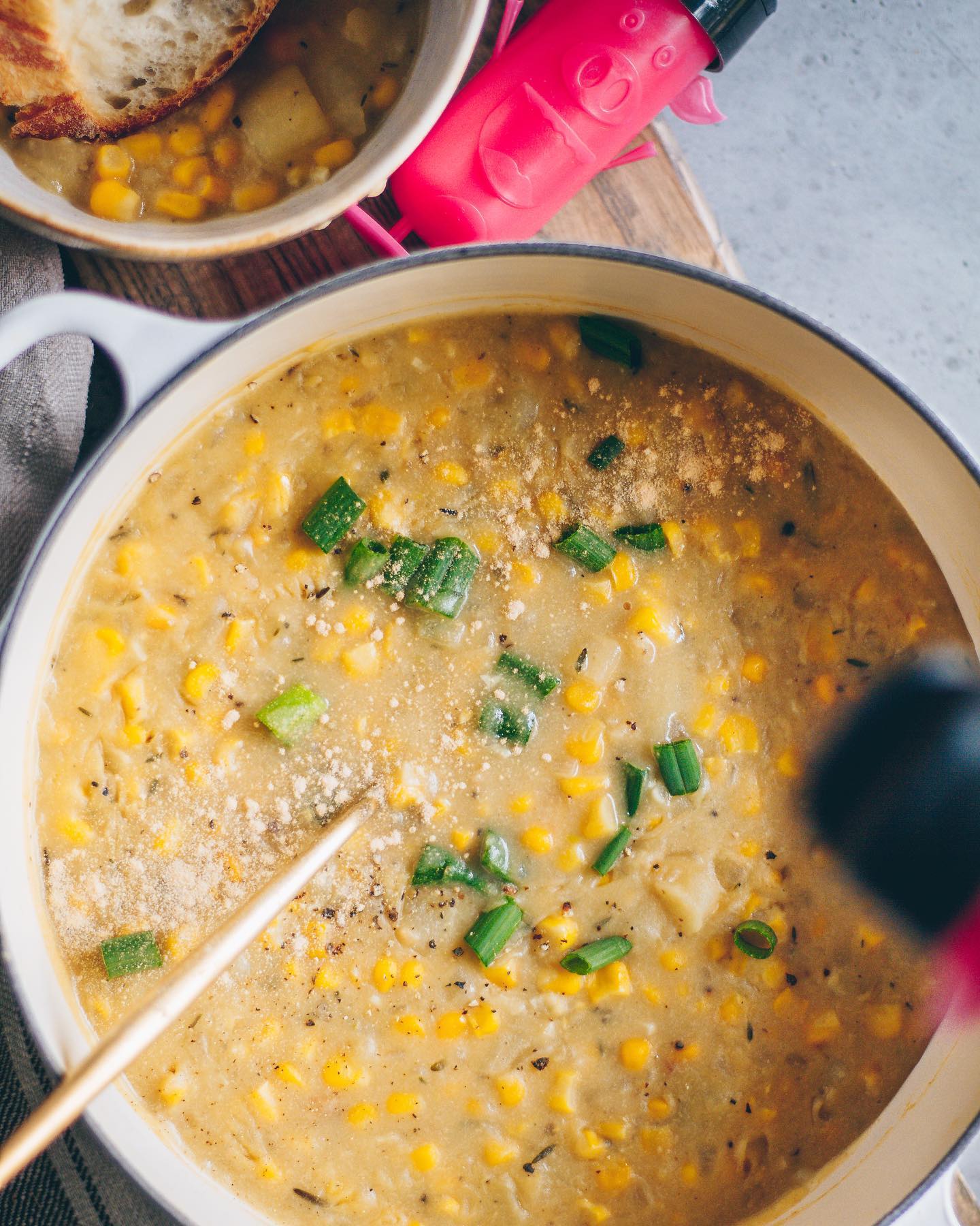 Creamy Vegan Smoky Corn Chowder with Pigout Seasonings