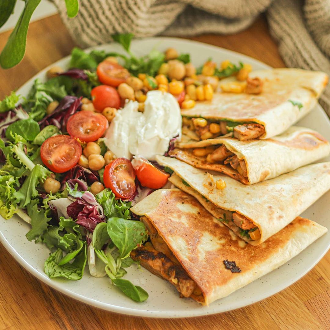 15-Minute Vegan Quesadillas with Sweet Potato