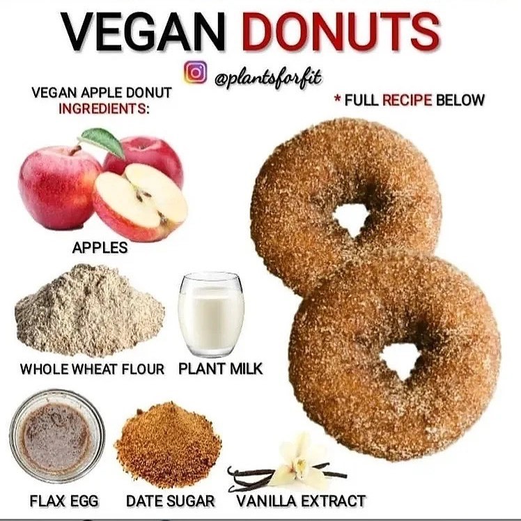 Vegan Baked Donuts with Apple Core