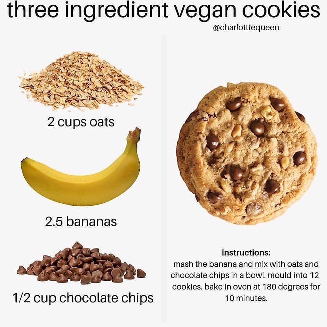 Three-Ingredient Healthy Vegan Cookies