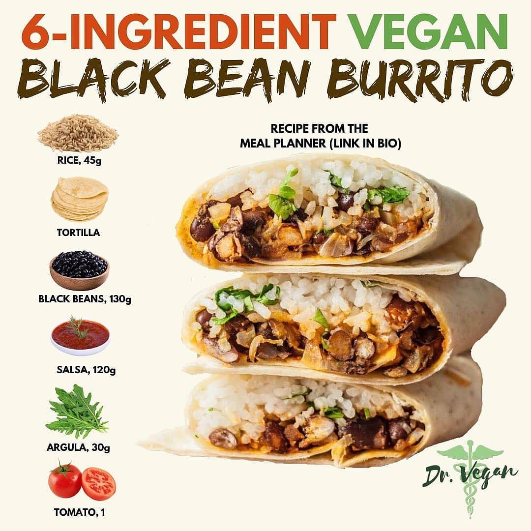 Spanish Rice and Black Bean Burrito