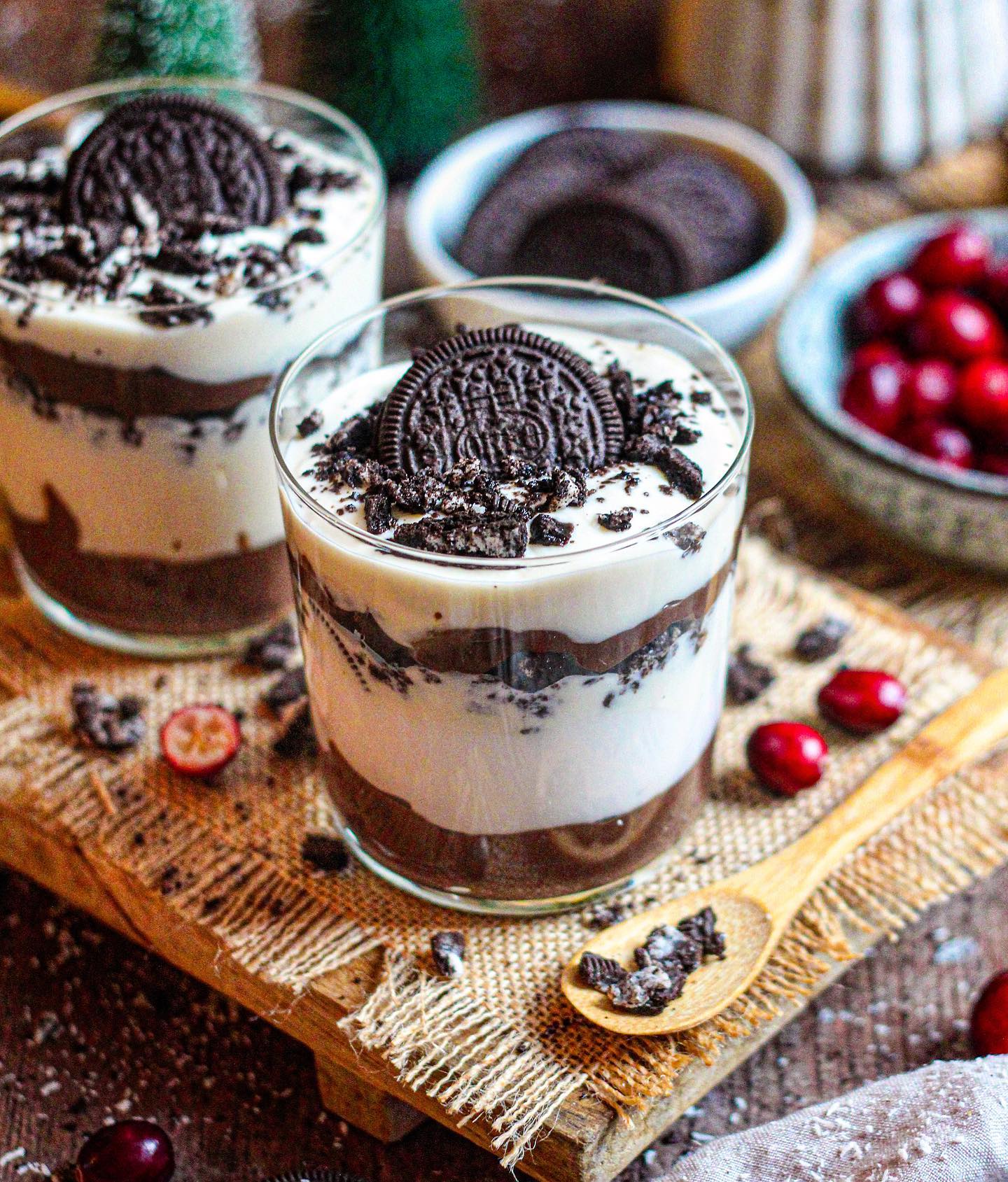 Oreo Chocolate Mousse Parfait
