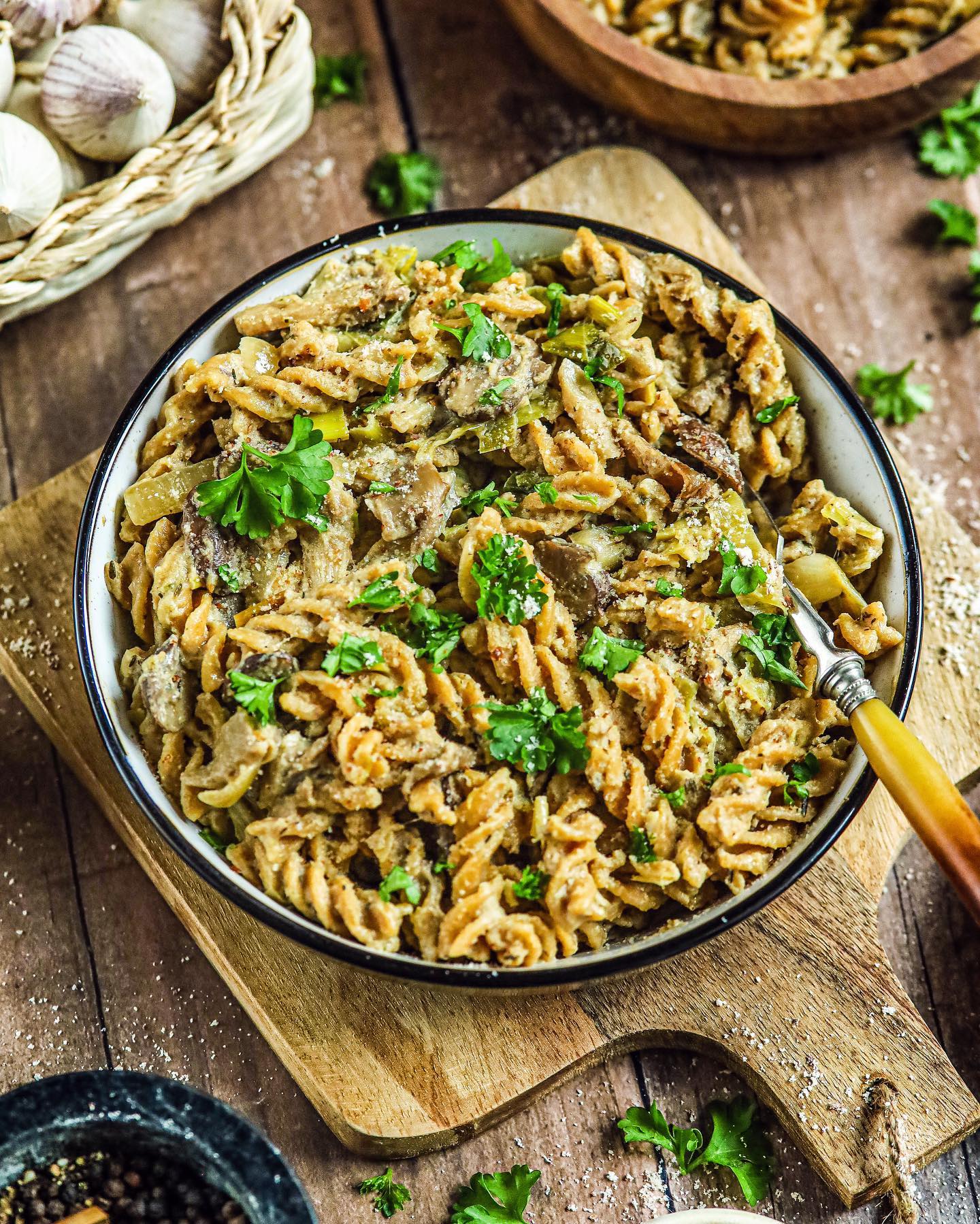 Creamy Vegan Mushroom Stroganoff