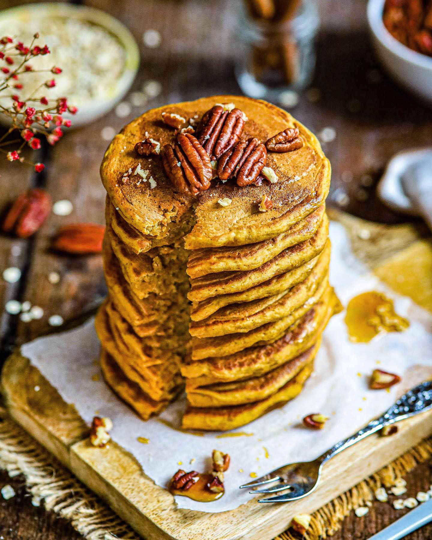 Vegan Gluten-Free Pumpkin Pancakes