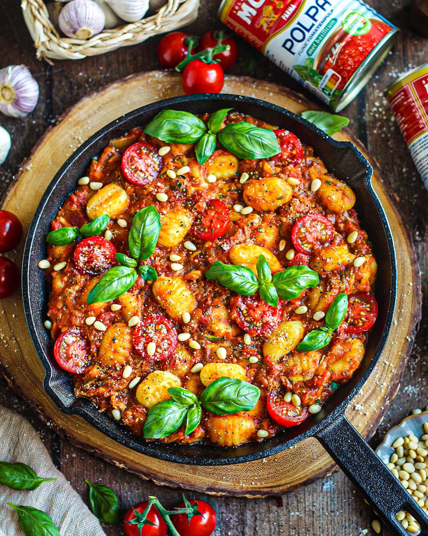 Vegan Gnocchi in Zucchini Tomato Sauce