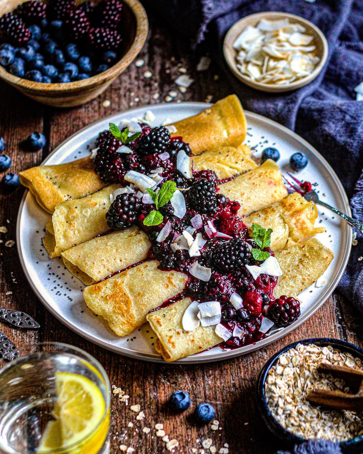 Vegan Gluten-Free Vanilla Crêpes