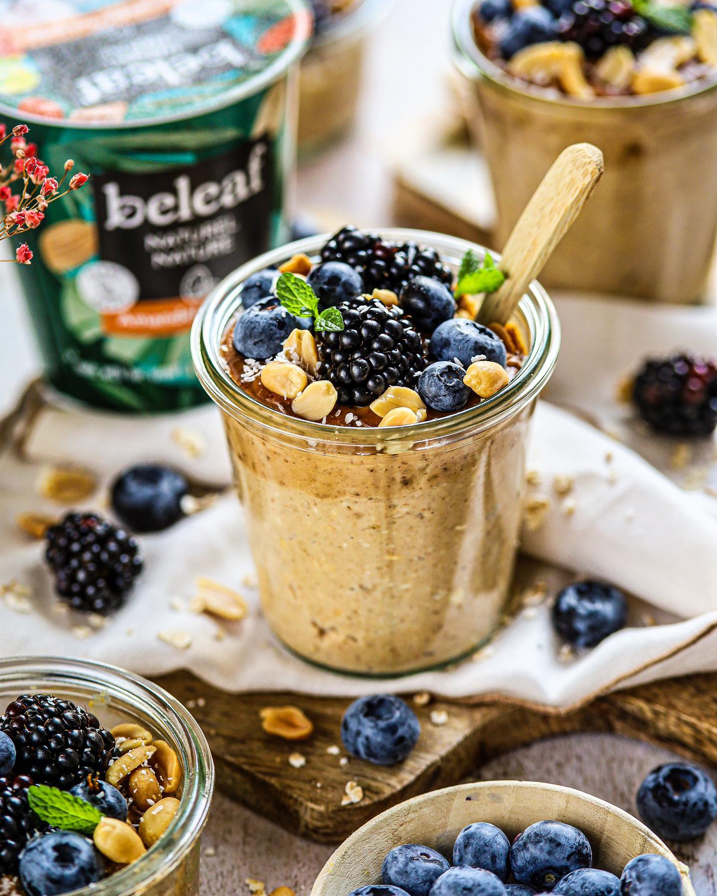 Peanut Butter Overnight Oats Parfait