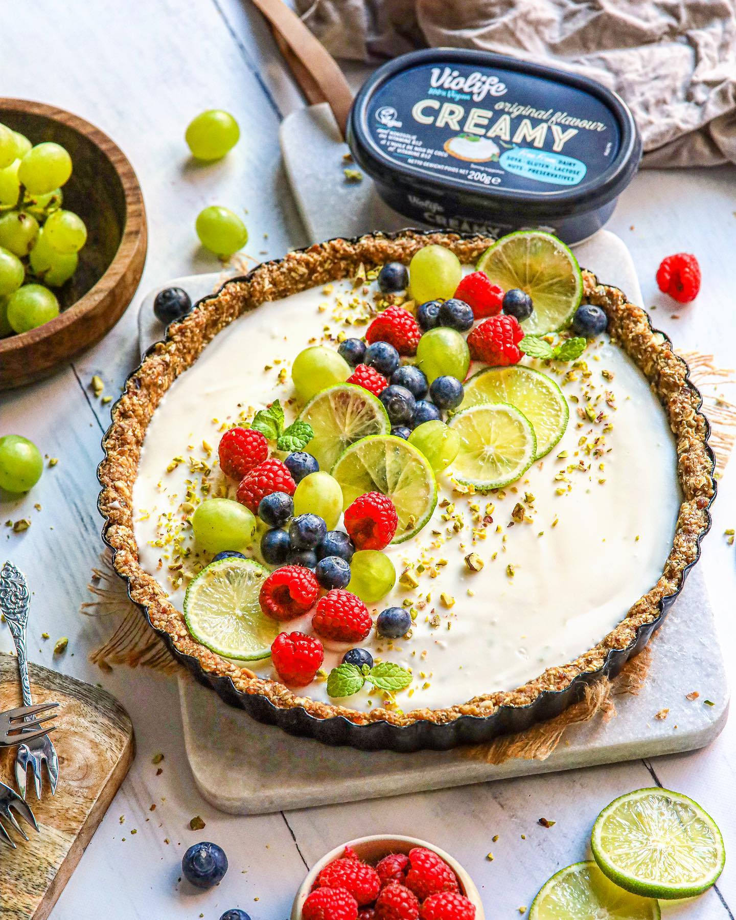 Vegan Coconut Lime Cheesecake
