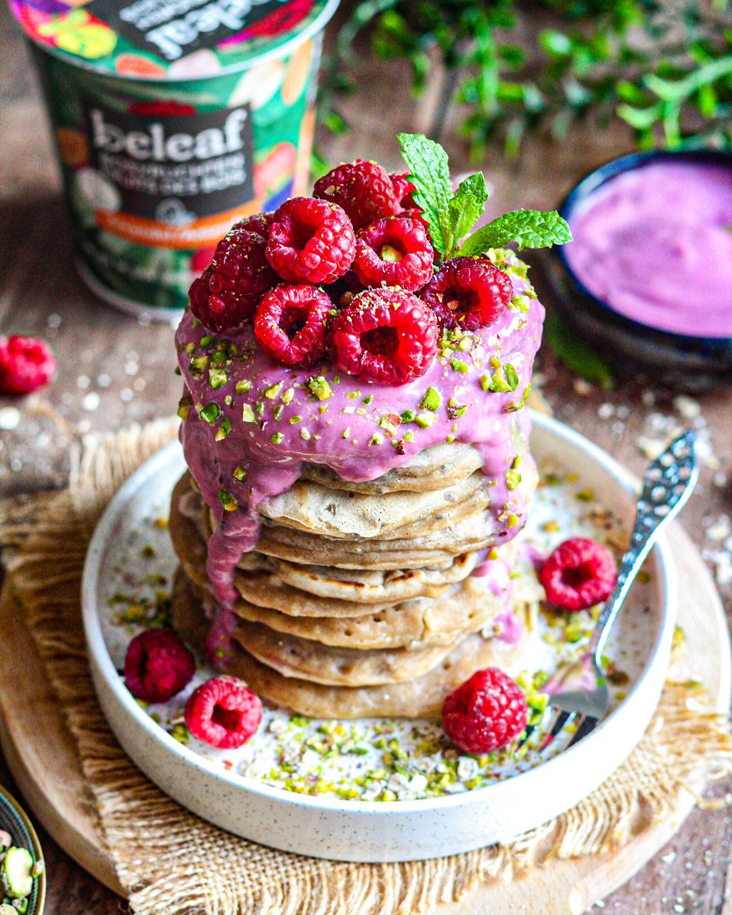 Quick Vegan Banana Chia Pancakes